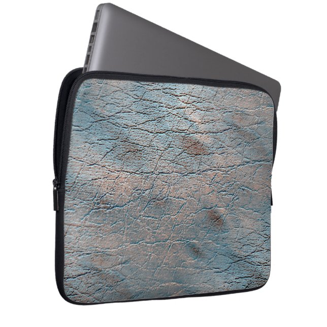 Funda Para Portátil Cuero gris y marrón manchado con cierto matiz de s (Anverso derecho)