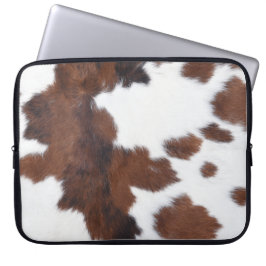 Funda Para Portátil cuero marrón blanco