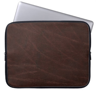 Funda Para Portátil Cuero marrón oscuro