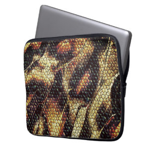 Funda Para Portátil ¿Cuero reptil con manchas amarillentas y marrones?