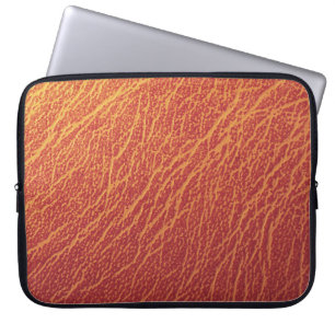 Funda Para Portátil Cuero rojo agrietado