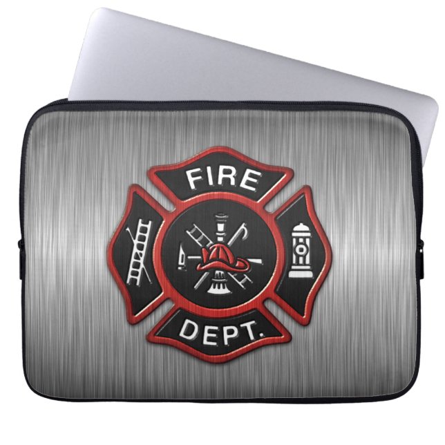 Funda Para Portátil Cuerpo de bomberos de lujo (Frente)