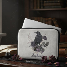Cuervo Gótico Personalizado Flora Oscura
