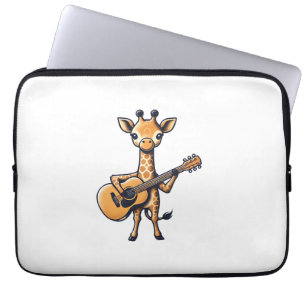 Funda Para Portátil Cuidada jirafa tocando guitarra jirafas músico Mus