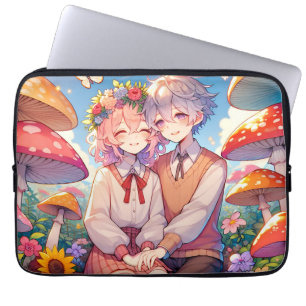 Funda Para Portátil Cuidada Pareja Anime