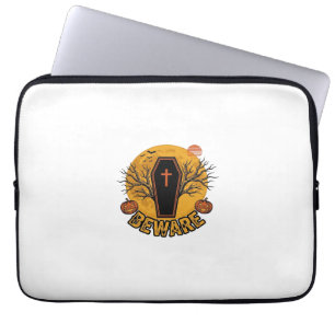 Funda Para Portátil Cuidado camiseta vintage de calabaza de ataúd de H