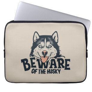 Funda Para Portátil Cuidado con el Husky - Poster de cine de horror vi