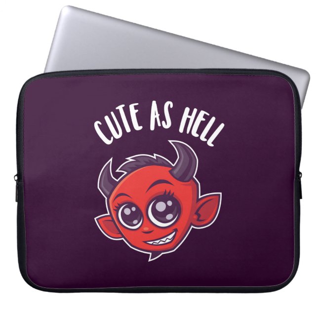 Funda Para Portátil Cuidar como diablo (Frente)