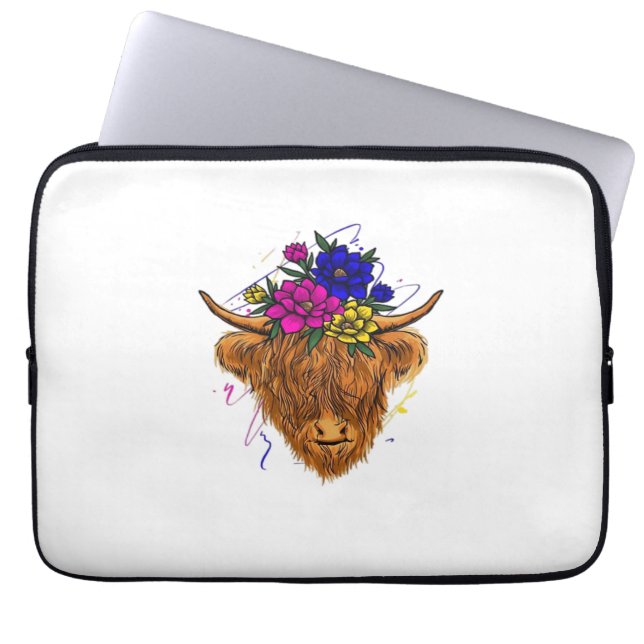 Funda Para Portátil Cultivo de Whisperer de vacas de raza selecta (Frente)