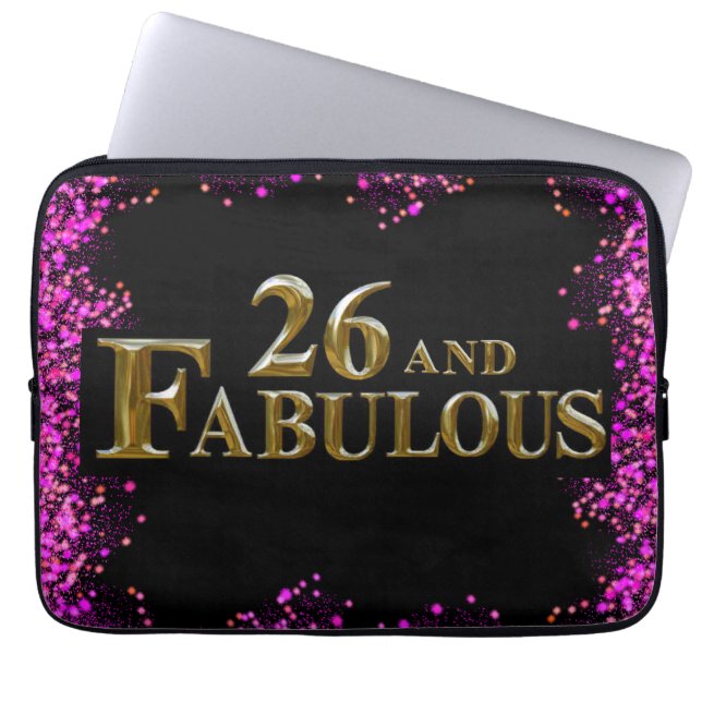 Funda Para Portátil Cumpleaños 26 (Frente)