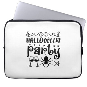 Funda Para Portátil Cumpleaños de la Fiesta de Halloween