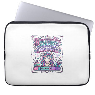 Funda Para Portátil Cumpleaños de Unicornio Magia Colorida Mercado Car