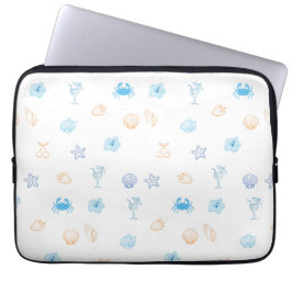Funda Para Portátil Cumpleaños en el Club de Playa