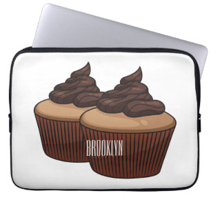 Funda Para Portátil Cupcake cartoon illustration