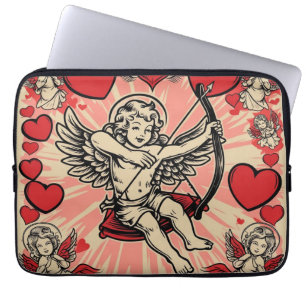 Funda Para Portátil Cúpido vintage amor