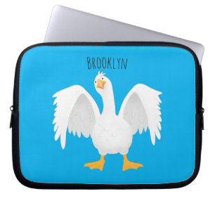 Funda Para Portátil Curioso ilustracion de personalizado ganso domésti