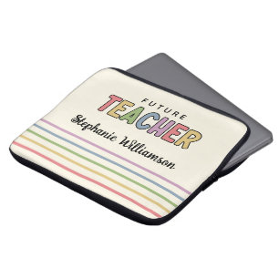 Funda Para Portátil Curso colorido personalizado del futuro profesor