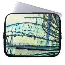 Funda Para Portátil Curvas azules