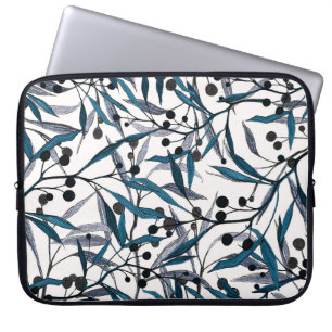 Funda Para Portátil Curvas naturales de mano floral