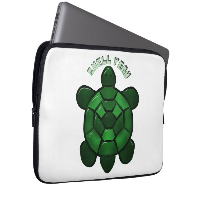 Funda Para Portátil Custom and personalized Cute Turtle  (Anverso derecho)