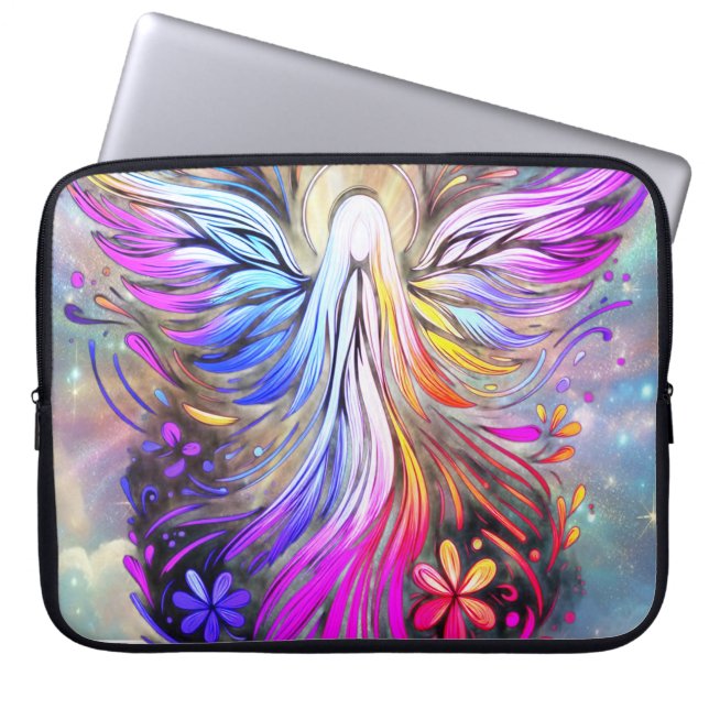 Funda Para Portátil Custom Angel Laptop Bag for Women Electronics Bag (Frente)