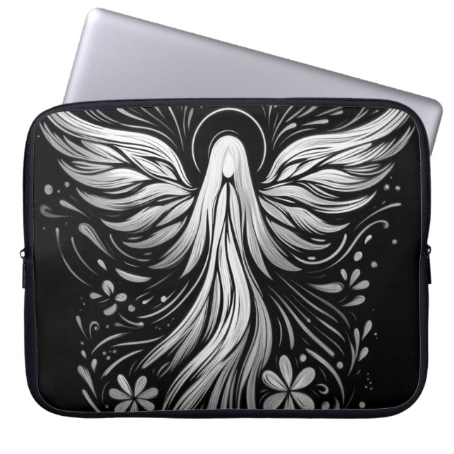 Funda Para Portátil Custom Angel Laptop Bag for Women Electronics Bag (Frente)