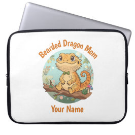 Funda Para Portátil Custom Bearded Dragon Mom Laptop Sleeve