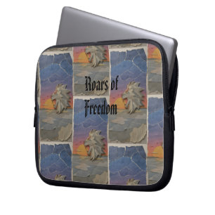Funda Para Portátil Custom Lion Sunset Laptop Sleeve