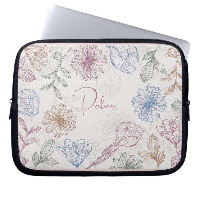 Funda Para Portátil Custom Name Pattern (Frente)