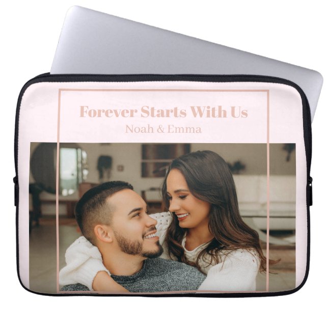 Funda Para Portátil Custom Photo & Text Romantic Gift - Personalized  (Frente)
