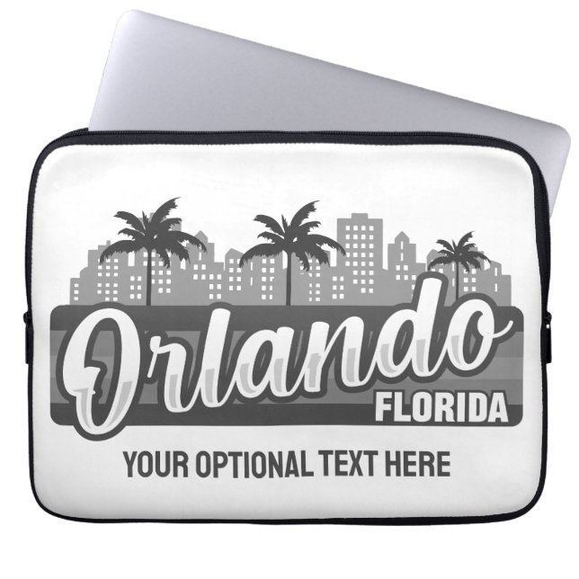 Funda Para Portátil Custom Text Orlando Florida (Frente)