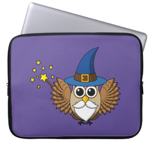 Funda Para Portátil Cute a Merlin el Personalizado Lechuza Mago