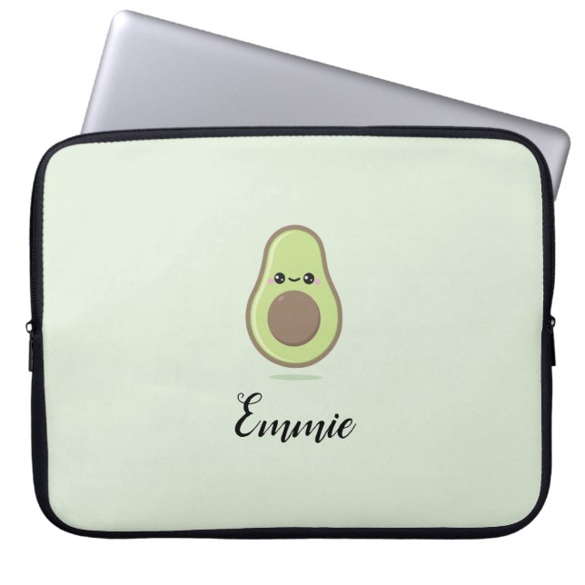 Funda Para Portátil Cute Avocado laptop sleeve (Frente)