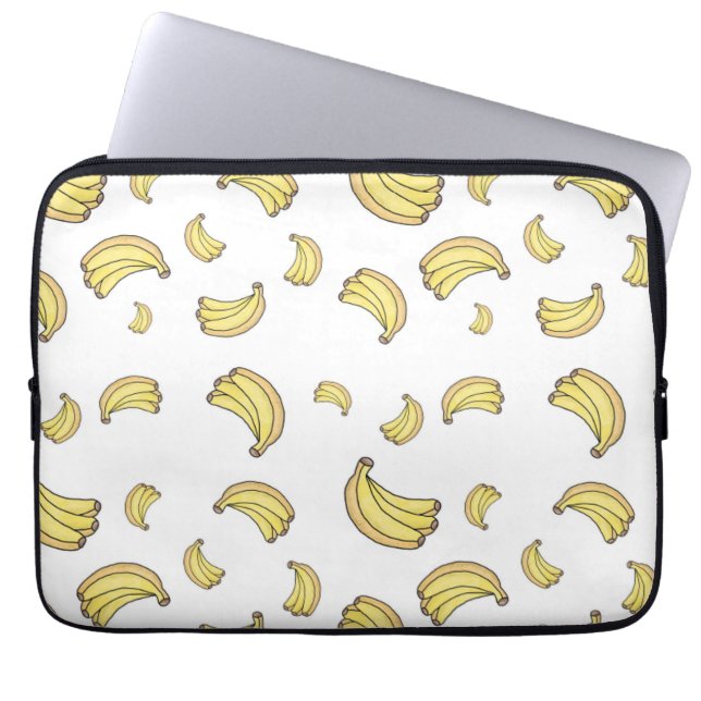 Funda Para Portátil Cute Banana Pattern | Hand Drawn Banana Aesthetic  (Frente)