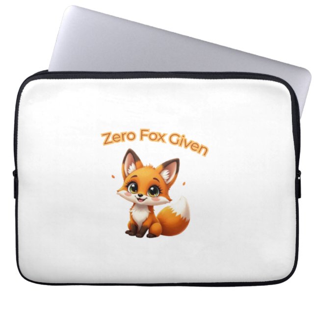 Funda Para Portátil Cute Cartoon Fox – Adorable Kawaii Style (Frente)
