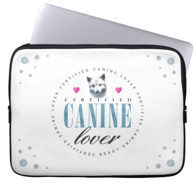Funda Para Portátil Cute Certified Canine Lover Samoyed (Frente)