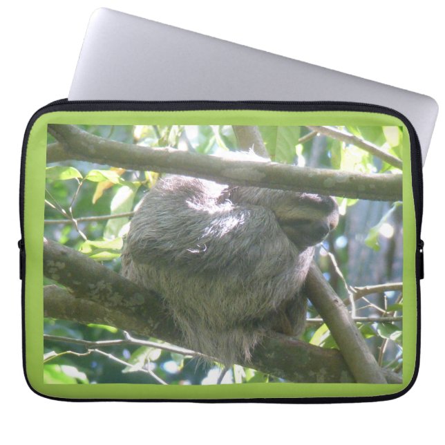 Funda Para Portátil Cute Costa Rica Sloth Laptop Sleeve (Frente)