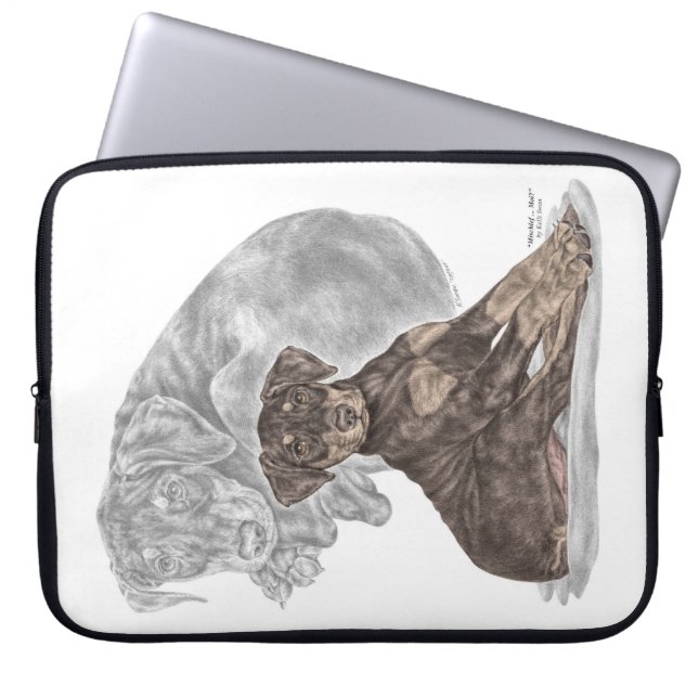 Funda Para Portátil Cute Doberman Pinscher Puppy (Frente)