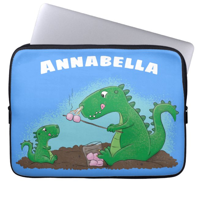 Funda Para Portátil Cute dragons roasting marshmallows cartoon (Frente)