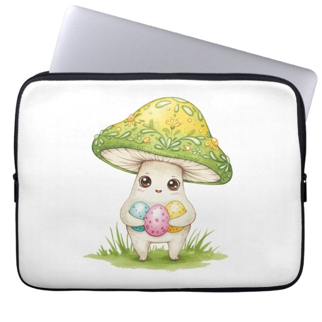 Funda Para Portátil Cute Easter champihroom (Frente)