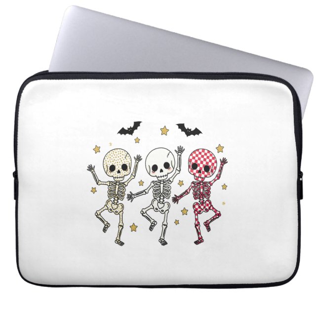 Funda Para Portátil Cute Halloween Dancing Skeletons (Frente)