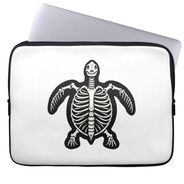 Funda Para Portátil Cute Halloween Turtle Skeleton Tortoise Fossiers A (Frente)