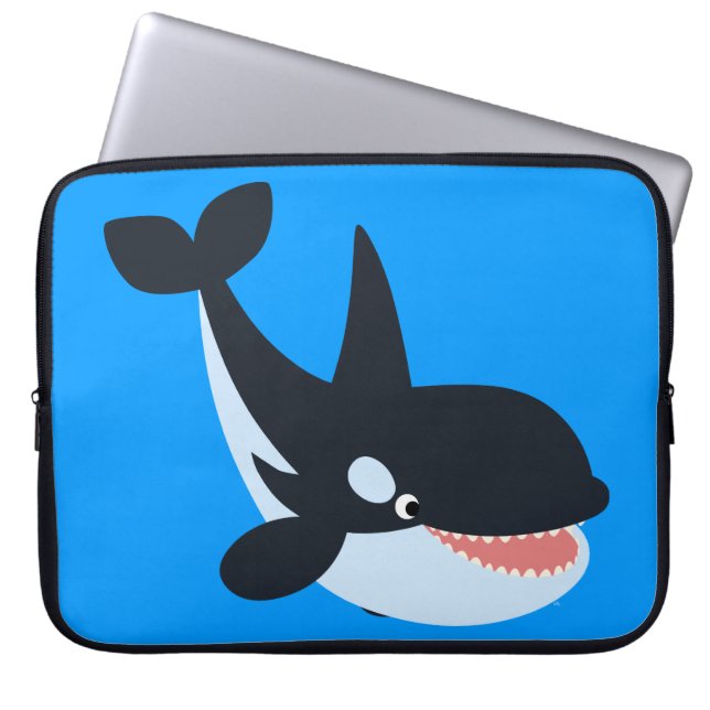 Funda Para Portátil Cute Happy Personalizado Killer Whale Laptop Sleev (Frente)