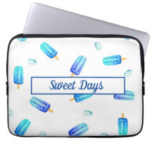 Cute Ice Cream Birday School Laptop Sleeve