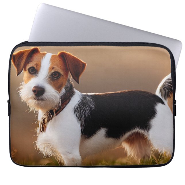 Funda Para Portátil Cute Jack Russel Terrier Dog Photography (Frente)