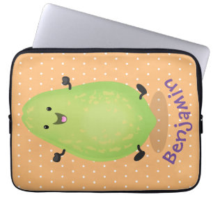 Funda Para Portátil Cute kawaii papaya paw paw cartoon illustration