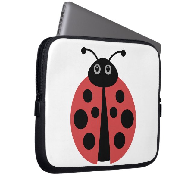 Funda Para Portátil Cute Ladybug (Anverso derecho)