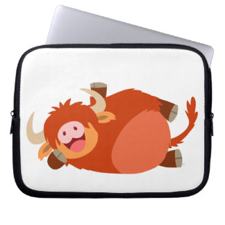 Funda Para Portátil Cute Lazy Personalizado Highland Cow Portátil Slee