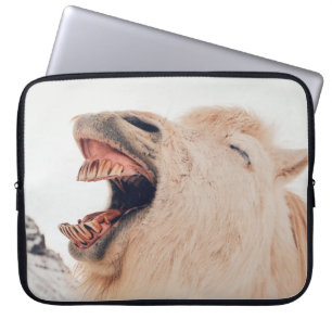 FUNDA PARA PORTÁTIL CUTE LLAMA ALPACA RIENDO