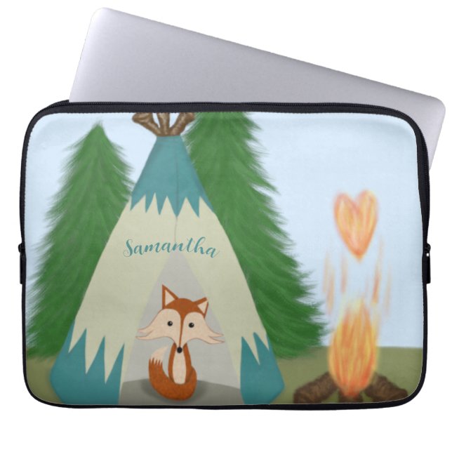 Funda Para Portátil Cute Lone Fox (Frente)